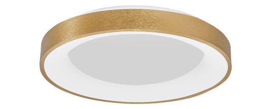 Nova Luce RANDO THIN LED Deckenleuchte Gold 50W Warmweiss 9x60cm dimmbar 9353854