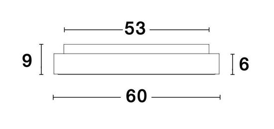 Nova Luce RANDO THIN LED Deckenleuchte Kaffeebraun 50W Warmweiss 9x60cm dimmbar 9353855