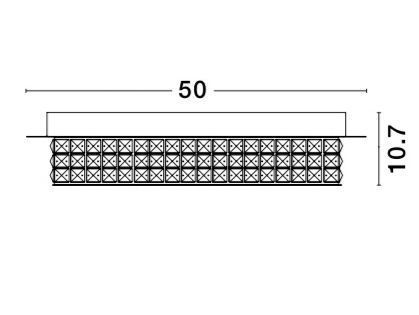 Nova Luce ZEFFARI LED Deckenleuchte Blattgold 40W Neutralweiss 10,7x50cm 9361083