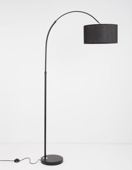 Nova Luce SAMA Stehlampe E27 Schwarz 90x34x180cm 9401652