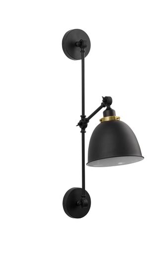 Nova Luce VIRGO Wandleuchte E27 Schwarz 16x27x44cm dimmbar 9420850