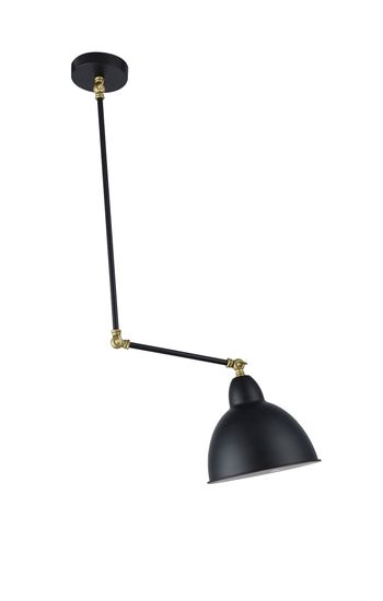 Nova Luce VIRGO Pendelleuchte E27 Schwarz 95x22cm dimmbar 9420851