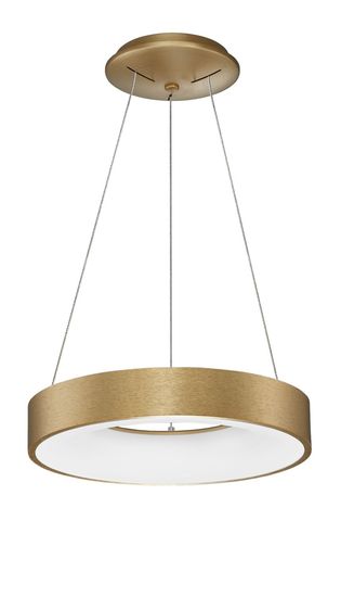 Nova Luce RANDO THIN LED Pendelleuchte Gold 30W Warmweiss 120x38cm dimmbar 9453432