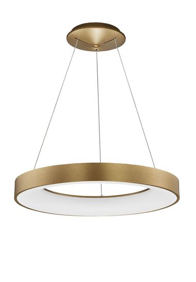 Nova Luce RANDO THIN LED Pendelleuchte Gold 50W Warmweiss 120x60cm dimmbar 9453454