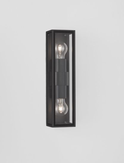 Nova Luce REGINA Wandleuchte E27 Anthrazit 2X12W IP65 8,6x9x34,8cm dimmbar 9492442