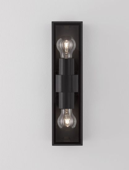 Nova Luce REGINA Wandleuchte E27 Anthrazit 2X12W IP65 8,6x9x34,8cm dimmbar 9492442