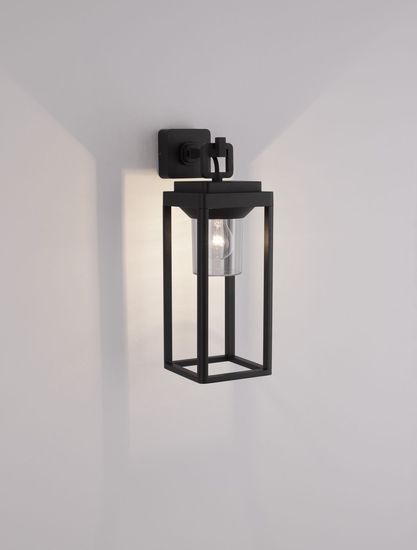 Nova Luce FIGO Wandleuchte E27 Anthrazit 12W IP65 14,5x20,5x43cm dimmbar 9492500