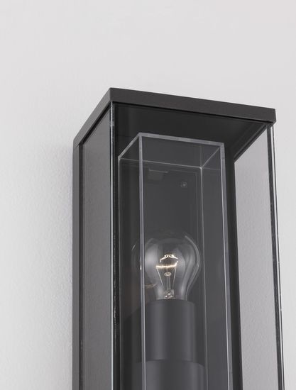 Nova Luce REGINA Wandleuchte E27 Anthrazit 12W IP65 15,2x12,2x29,5cm 9492710