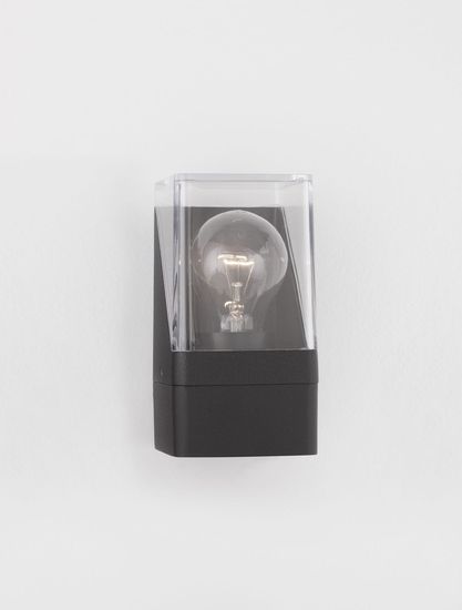 Nova Luce SELENA Wandleuchte E27 Anthrazit 12W IP65 8,5x9,8x16cm 9492740