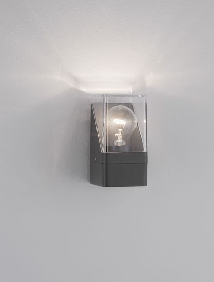 Nova Luce SELENA Wandleuchte E27 Anthrazit 12W IP65 8,5x9,8x16cm 9492740