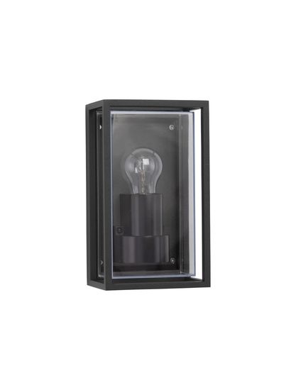 Nova Luce REGINA Wandleuchte E27 Anthrazit 12W IP65 13,8x10x23,8cm 9492760