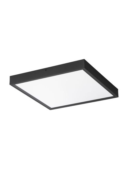 Nova Luce ITOS LED Deckenleuchte Schwarz 32W Warmweiss 40x40x4,5cm 9501211