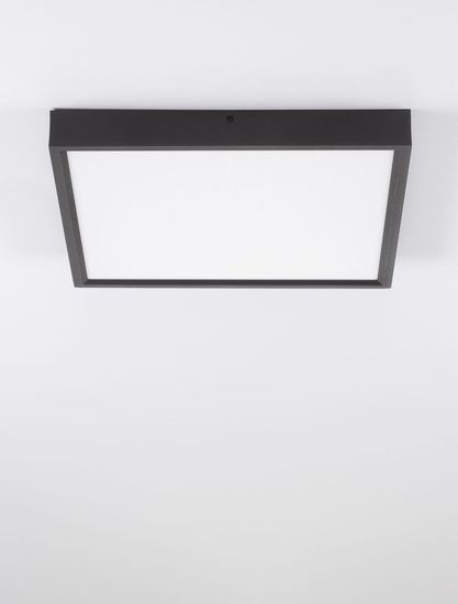 Nova Luce ITOS LED Deckenleuchte Schwarz 32W Warmweiss 40x40x4,5cm 9501211