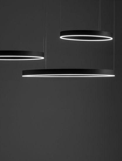 Nova Luce MOTIF LED Pendelleuchte Schwarz 140W Warmweiss 250x100cm dimmbar 9530170