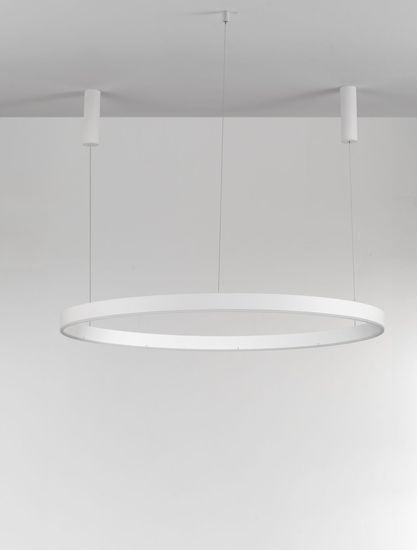 Nova Luce MOTIF LED Pendelleuchte Weiß 72W Warmweiss 250x120cm dimmbar 9530200