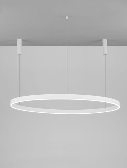 Nova Luce MOTIF LED Pendelleuchte Weiß 80W Warmweiss 250x150cm dimmbar 9530203