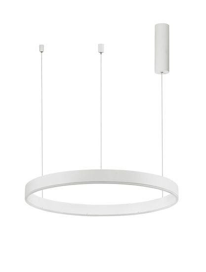 Nova Luce MOTIF LED Pendelleuchte Weiss 40W Steuerbare Lichtfarbe 200x60cm dimmbar 9530209