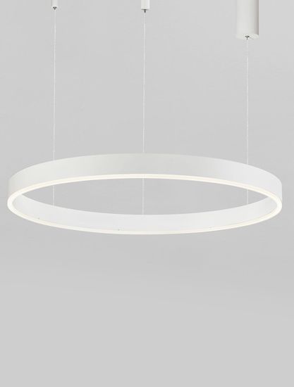 Nova Luce MOTIF LED Pendelleuchte Weiss 50W Steuerbare Lichtfarbe 200x80cm dimmbar 9530210