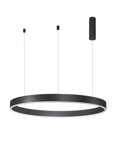 Nova Luce MOTIF LED Pendelleuchte Schwarz 60W Steuerbare Lichtfarbe 200x100cm dimmbar 9530214