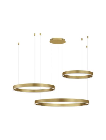 Nova Luce MOTIF LED Pendelleuchte Gold 140W Steuerbare Lichtfarbe 250x100cm dimmbar 9530217