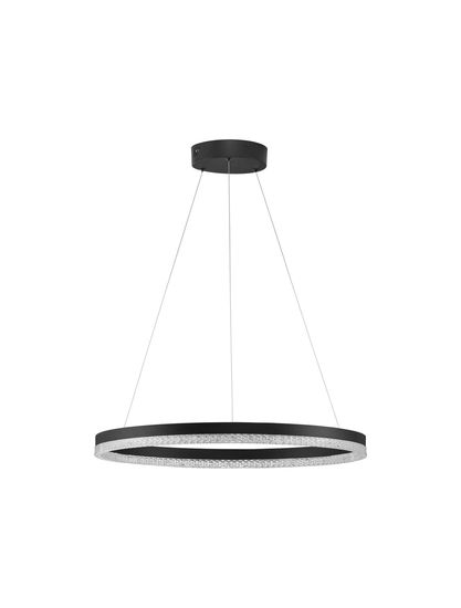 Nova Luce ADRIA LED Pendelleuchte Schwarz 32W Warmweiss 150x60cm dimmbar 9530227