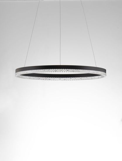 Nova Luce ADRIA LED Pendelleuchte Schwarz 32W Warmweiss 150x60cm dimmbar 9530227