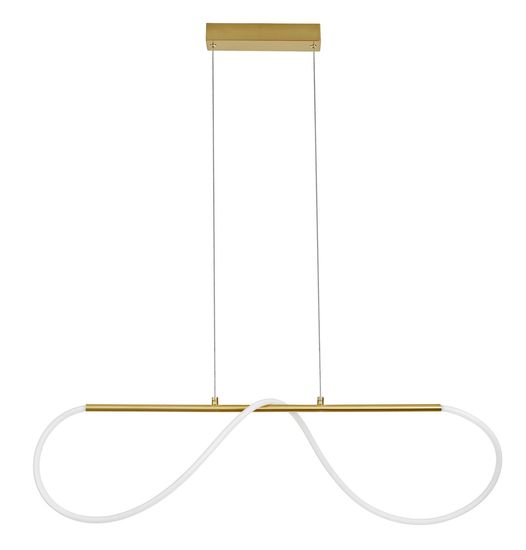 Nova Luce TIRIAC LED Pendelleuchte Gold 28W Warmweiss 90x20x120cm dimmbar 9548103