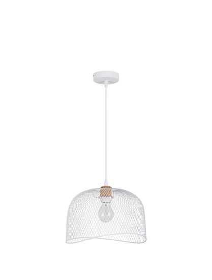 Nova Luce LYRON Pendelleuchte E27 Weiß 120x30cm dimmbar 9555802