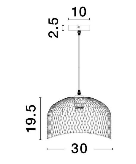 Nova Luce LYRON Pendelleuchte E27 Weiß 120x30cm dimmbar 9555802