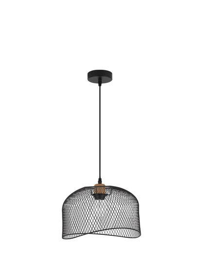 Nova Luce LYRON Pendelleuchte E27 Schwarz 120x30cm dimmbar 9555803