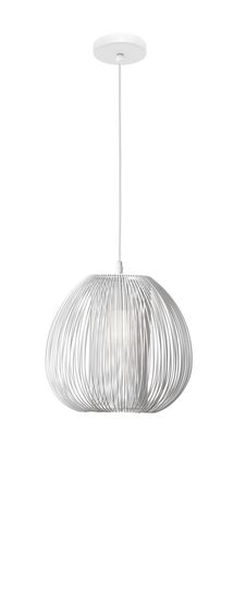 Nova Luce DESIRE Pendelleuchte E27 Weiß 250x28cm dimmbar 9586152