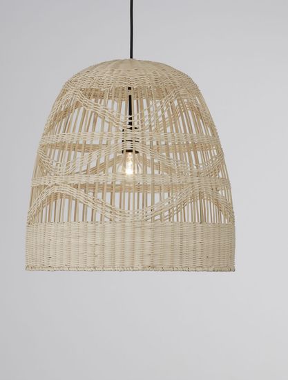 Nova Luce MARLO Pendelleuchte E27 Beige 200x46cm dimmbar 9586504