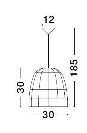 Nova Luce MARLO Pendelleuchte E27 Beige 185x30cm dimmbar 9586505