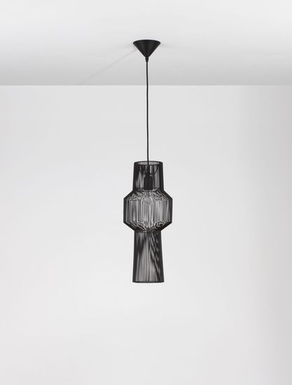 Nova Luce BREDO Pendelleuchte E27 Schwarz 195x21cm dimmbar 9586511