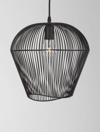 Nova Luce BREDO Pendelleuchte E27 Schwarz 185x31,5cm dimmbar 9586512