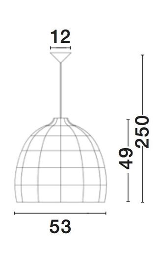 Nova Luce DESTIN Pendelleuchte E27 Schwarz 250x53cm dimmbar 9586691