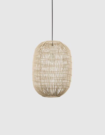 Nova Luce MELODY Pendelleuchte E27 Beige 250x30cm dimmbar 9586766