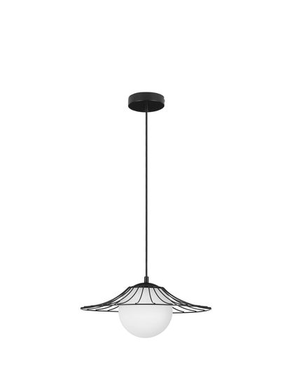 Nova Luce FLY Pendelleuchte E27 Schwarz 115x36cm dimmbar 9620126