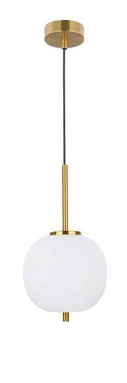 Nova Luce LATO Pendelleuchte E14 Gold-Weiss 120x18,5cm dimmbar 9624064