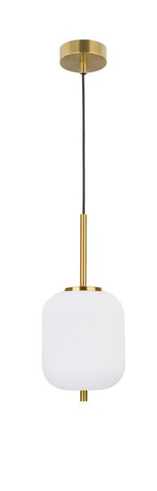 Nova Luce LATO Pendelleuchte E14 Gold-Weiss 120x16,5cm dimmbar 9624065