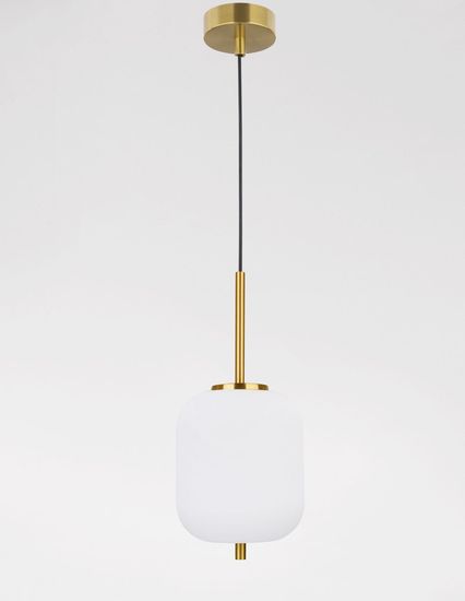 Nova Luce LATO Pendelleuchte E14 Gold-Weiss 120x16,5cm dimmbar 9624065