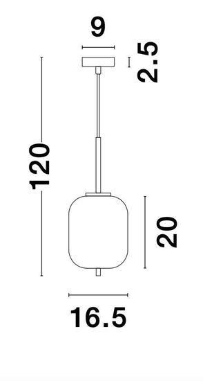 Nova Luce LATO Pendelleuchte E14 Gold-Weiss 120x16,5cm dimmbar 9624065