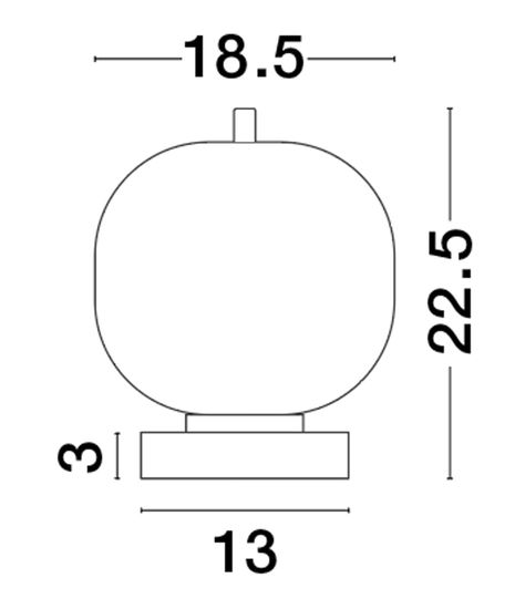 Nova Luce LATO Tischleuchte E14 Gold 22,5x18,5cm 9624084