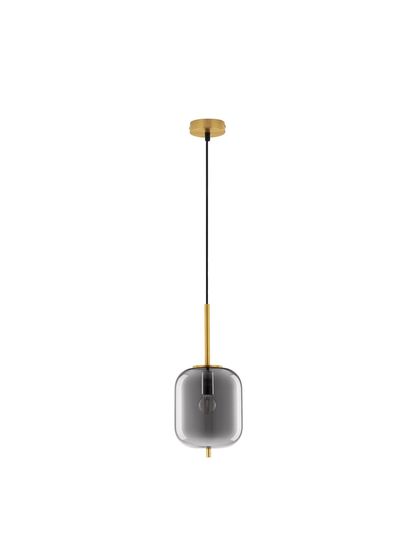 Nova Luce LATO Pendelleuchte E14 Gold-Rauchig 120x16,5cm dimmbar 9624097