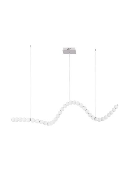 Nova Luce PERLA LED Pendelleuchte Chrom 98W Warmweiss 167x42x200cm dimmbar 9695206