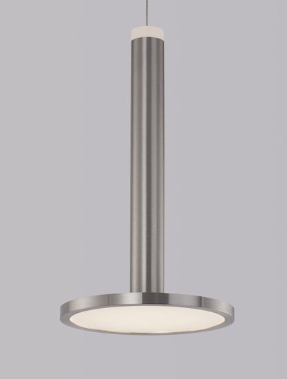 Nova Luce PALENCIA LED Pendelleuchte Nickel 10W Warmweiss 160x15cm 9695227