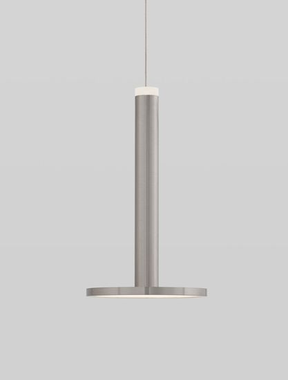 Nova Luce PALENCIA LED Pendelleuchte Nickel 10W Warmweiss 160x15cm 9695227