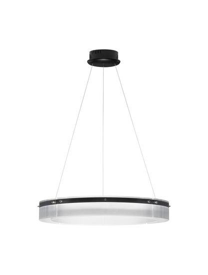 Nova Luce PAULINE LED Pendelleuchte Schwarz 55W Warmweiss 180x85cm dimmbar 9695263