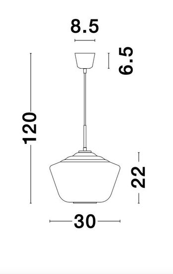 Nova Luce VEIRO Pendelleuchte E27 Schwarz 120x30cm dimmbar 9724141