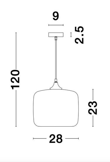 Nova Luce SAVAZ Pendelleuchte E27 Schwarz 120x28cm dimmbar 9726483